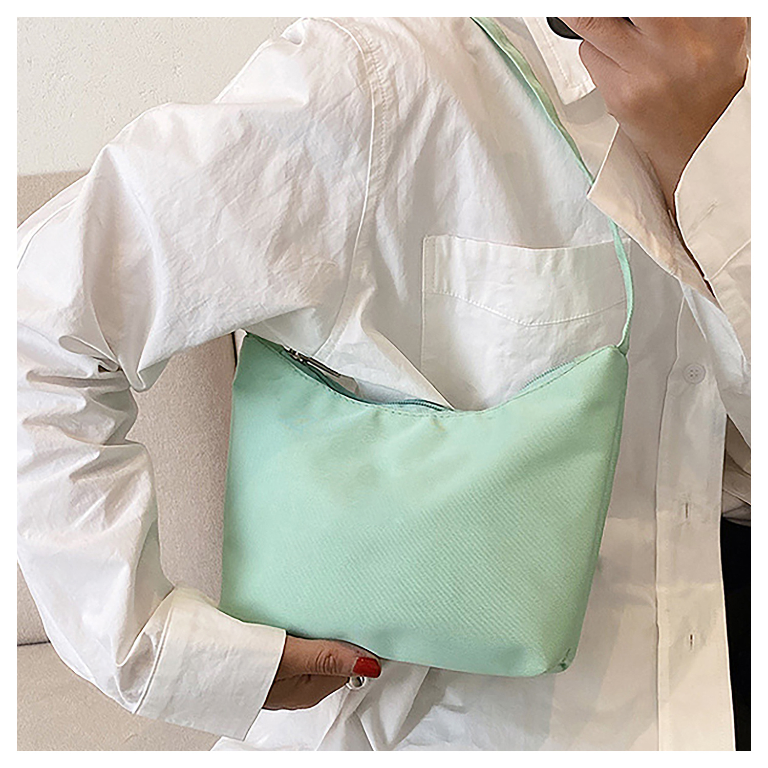 小清新时尚单肩手拎包