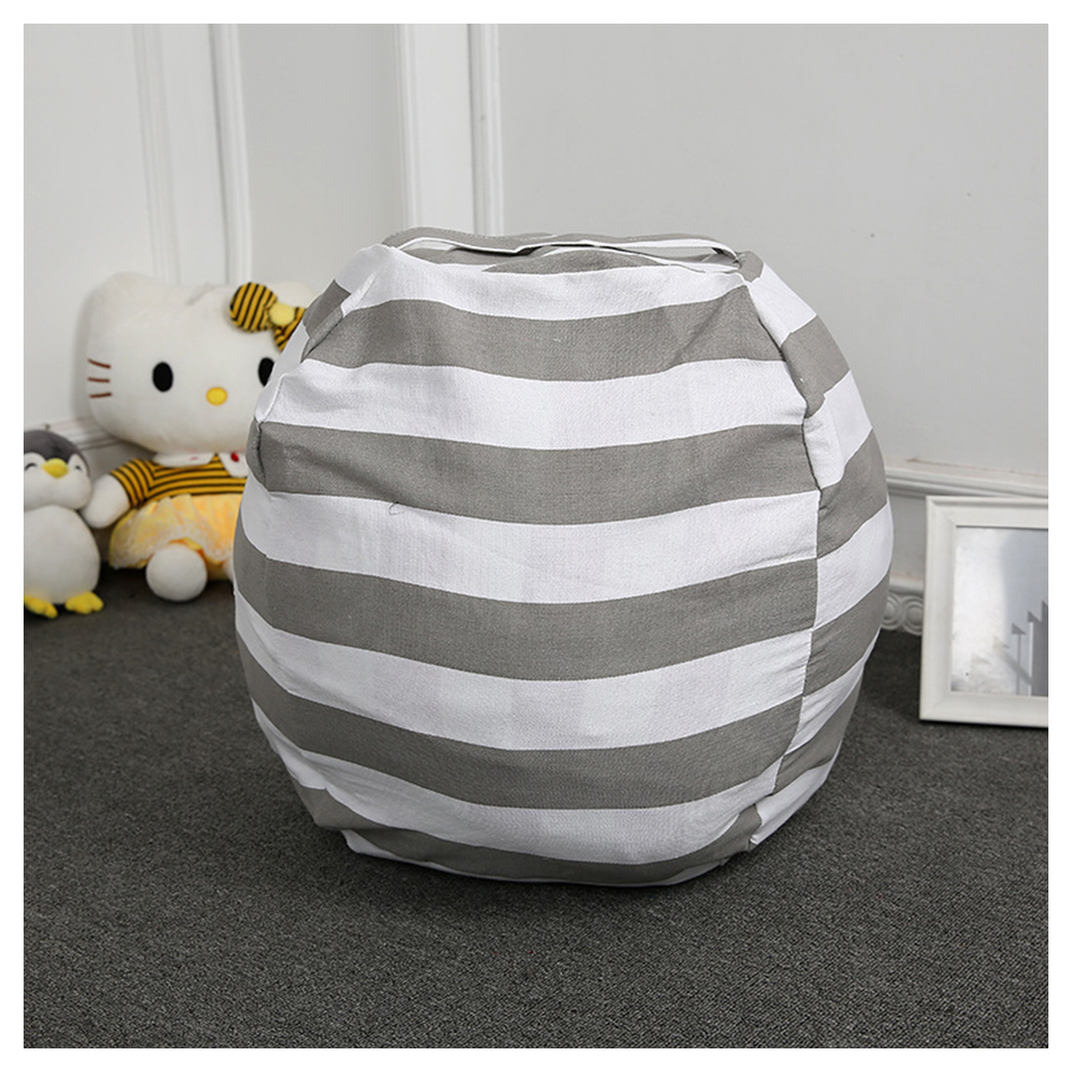 毛绒玩具帆布收纳袋