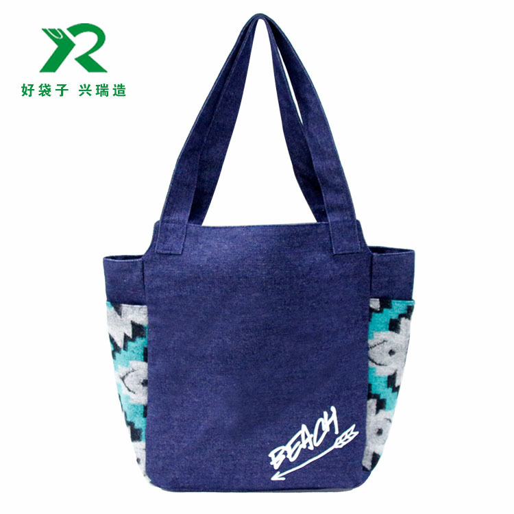 时尚创意购物牛仔袋定制