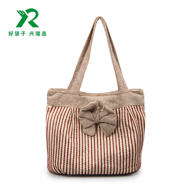 时尚创意复古麻布购物袋